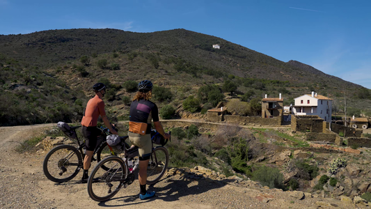 Riding gravel in Spain
