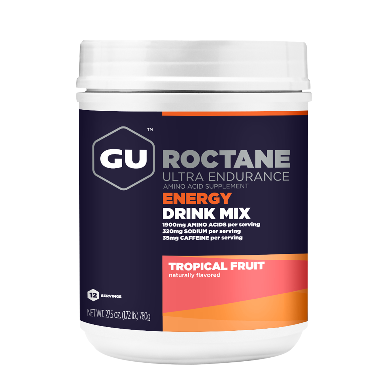 Tropical Fruit Roctane Energy Drink Mix 12-serving canister