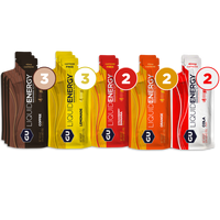 liquid energy mixed box - 3 coffee, 3 lemonade, 2 strawberry banana, 2 orange, 2 cola